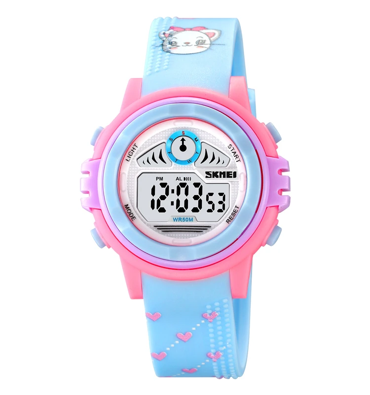 skmei 2266 latest brand kids sport watch fashionable digital relogio 5ATM Soft PU Strap cheap electronic watch