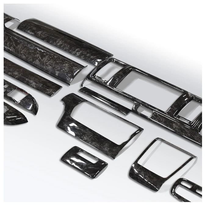 Car interior accessories design with different kinds of colors