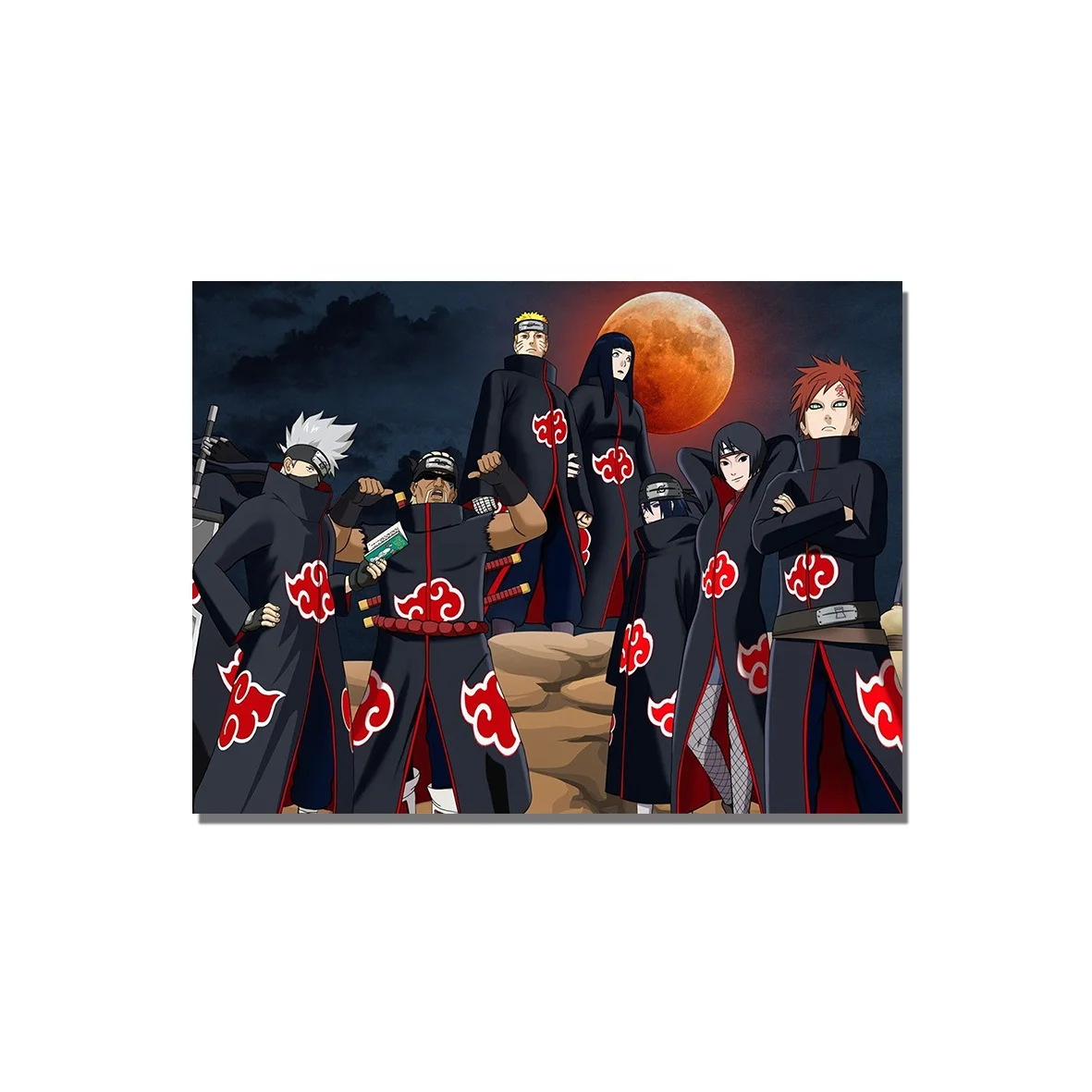 4 size 32 Design canvas Cartoon naruto 3d pictures print Wall scrolls posters set for the fans of Anime