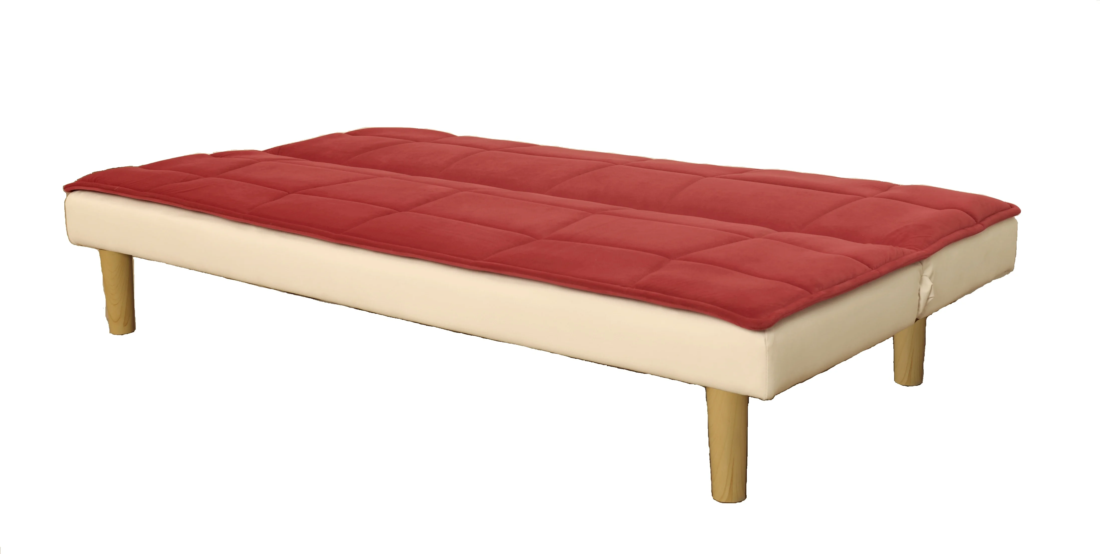 Nisco Living room furniture Best Choice Products PU Leather Convertible Futon Sofa Bed with memory foam