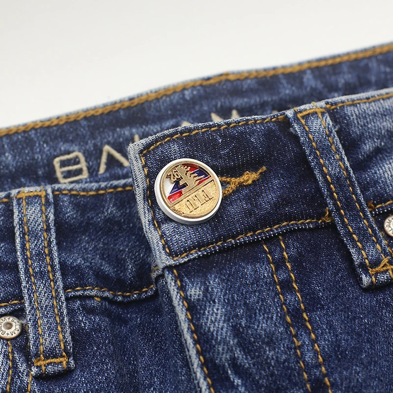 Wholesale Customized 3D Logo Zinc Alloy buttons Clothing Metal Button Alloy Buttons For Jeans