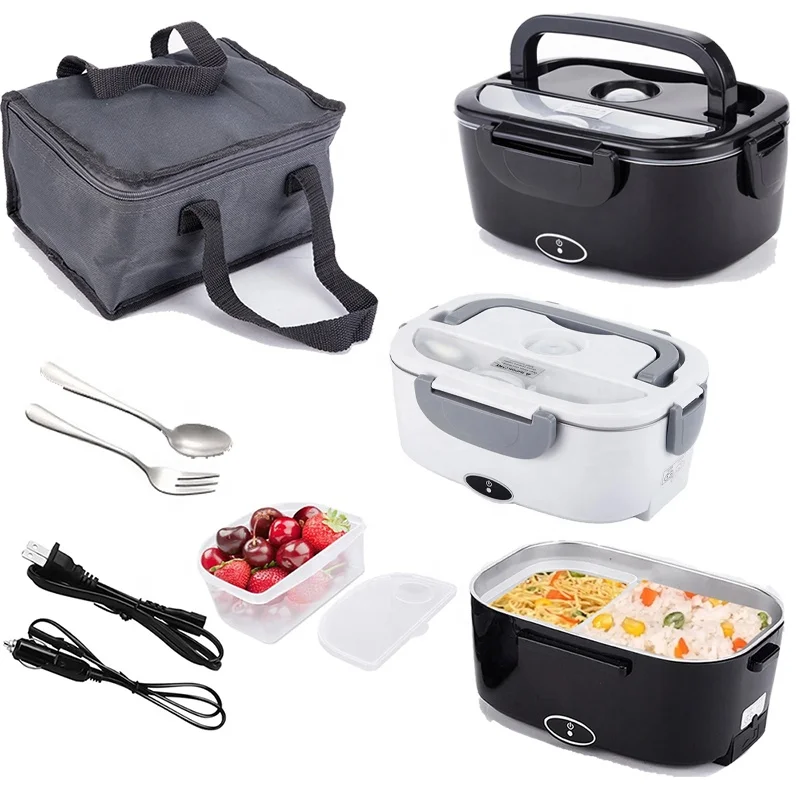 12V/110V/220V Electric Bento Lunch Box for Car and Office Use Leakproof Food Container Lunch Box For Adult