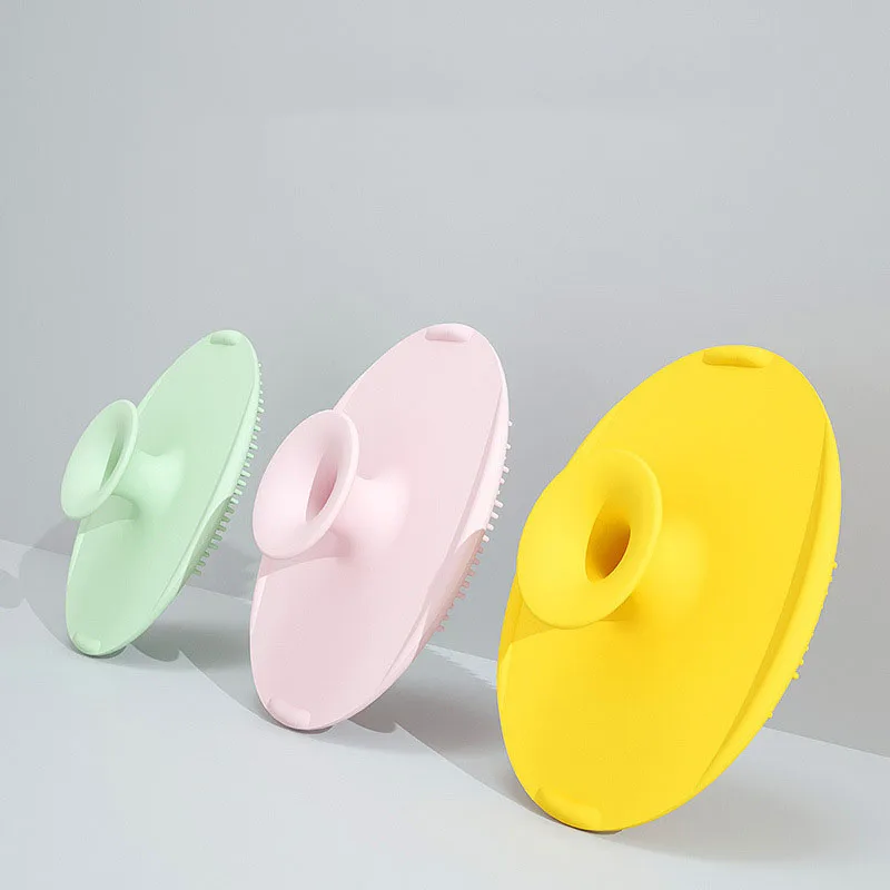 Newborn baby shampoo brush to remove head scale gods toddler baby silicone shampoo brush to remove fetal fat brush