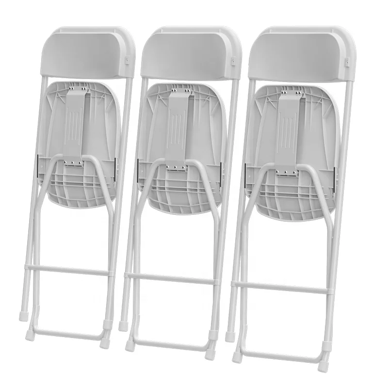 Распродажа, оптовая продажа с завода Benjia, 45*45*80 см, пластиковый белый складной стул для мероприятий