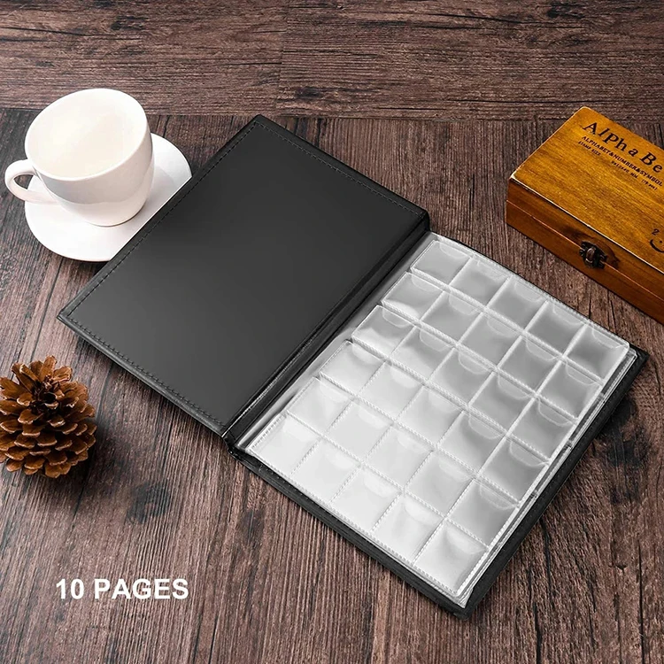 250 Pieces Coins Storage Book Commemorative Coin Collection Album Holder Memorial Collection Book