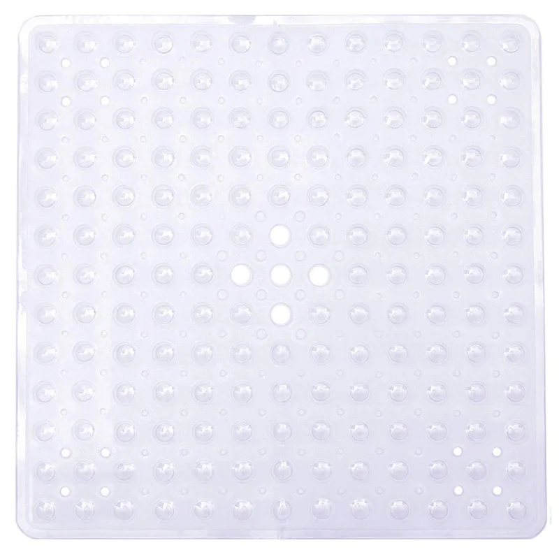 53*53cm Bathroom Non-slip Mat Bubble Leak Hole With Suction Cup Shower Room Non-slip Mat