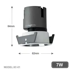 Потолочный Встраиваемый светодиодный светильник HeTianXia для офиса в отеле, 5 Вт, 10 Вт, 15 Вт, 20 Вт
