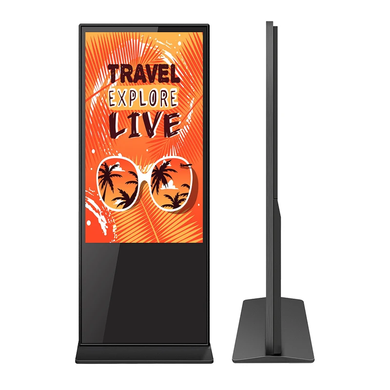 WEIER OEM customized floor standing totem lcd digital signage advertising kiosk screen