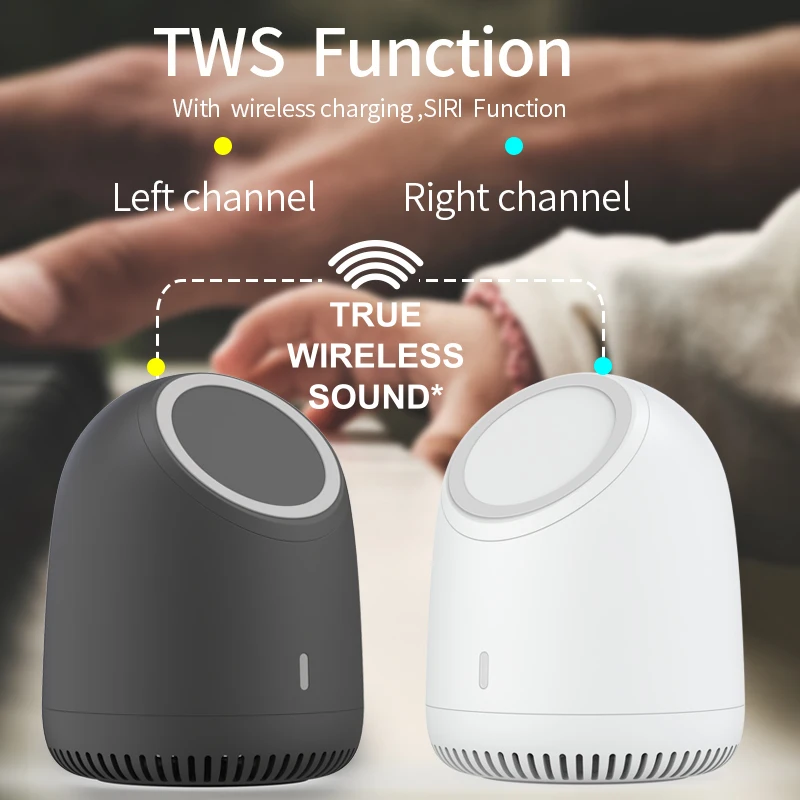 Новинка Беспроводная зарядка OZZIE Speaker для iPhone 13 беспроводное зарядное устройство настольный Bluetooth динамик 2