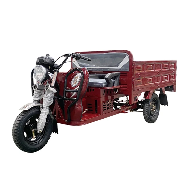 Three-wheeled motorcycle with large cargo space Adult cargo tricycle