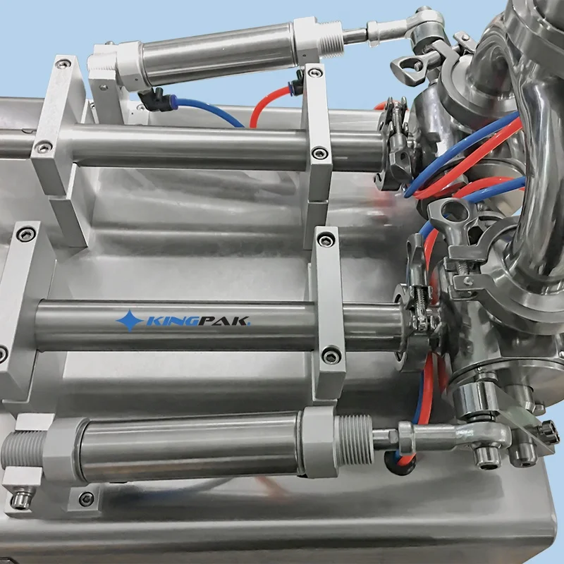 100 мл настольная модель с двумя головками пневматическая автоматическая машина для розлива жидкости для томатного горячего соуса