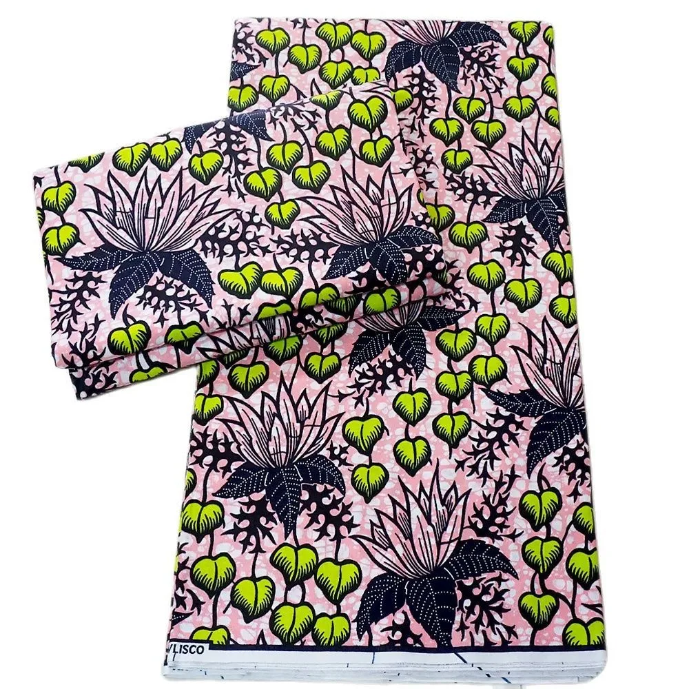 High Quality 6 Yards Per Piece 100% Cotton African Wax Fabric Holland Wax