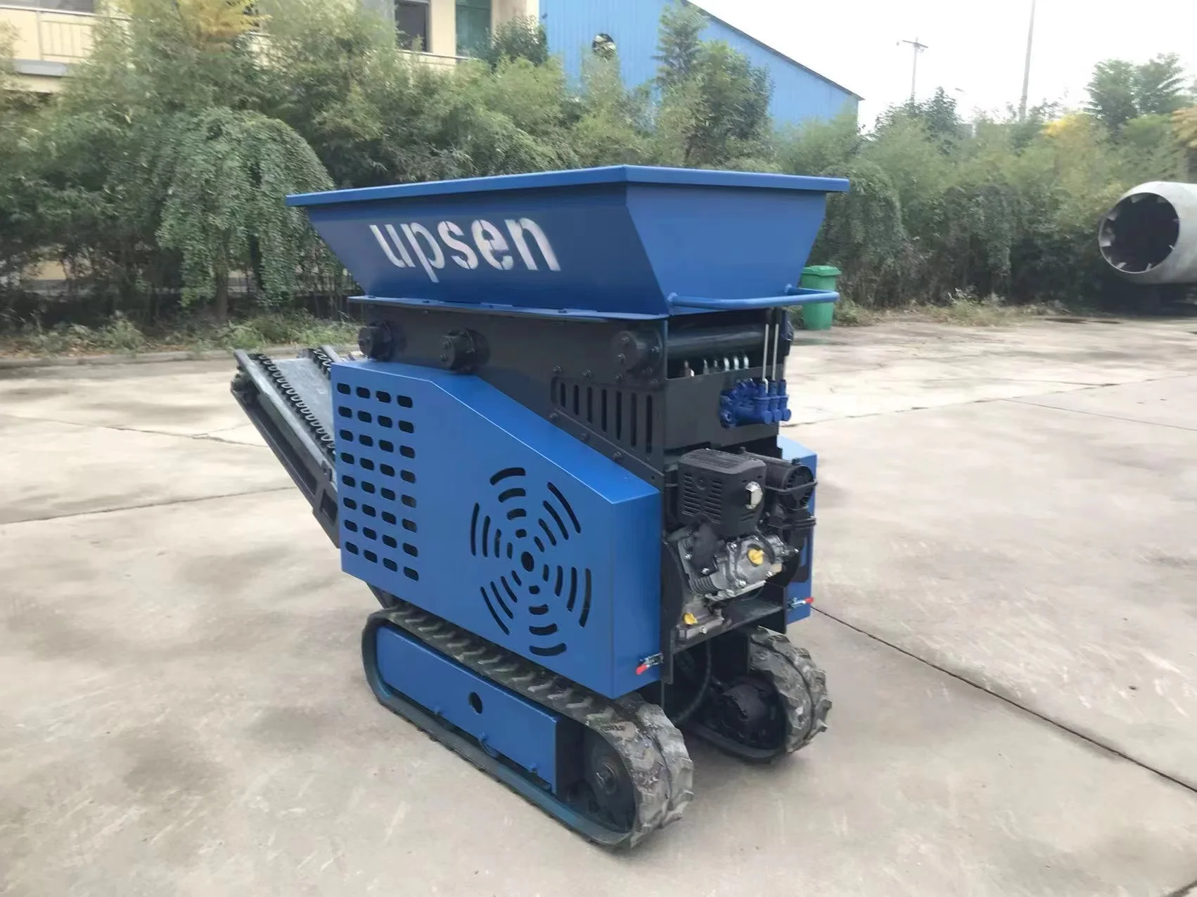 upsen ujc425 mini mobile jaw crusher for concrete recycling and paving
