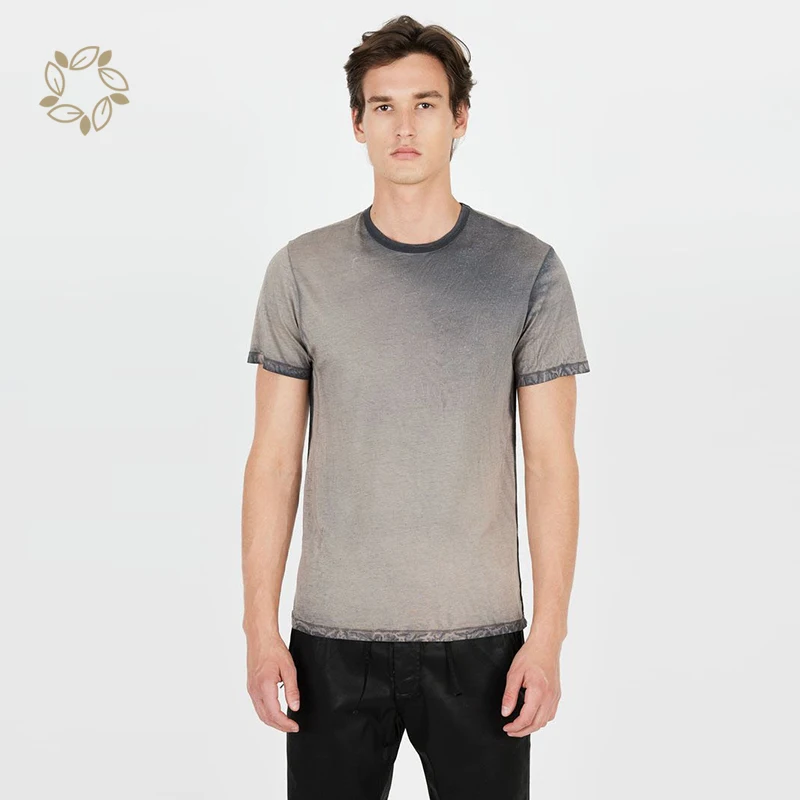 Устойчивые органические винтажные футболки для мужчин, экологически чистые органические хлопковые винтажные футболки для мужчин, винтажные футболки с круглым вырезом