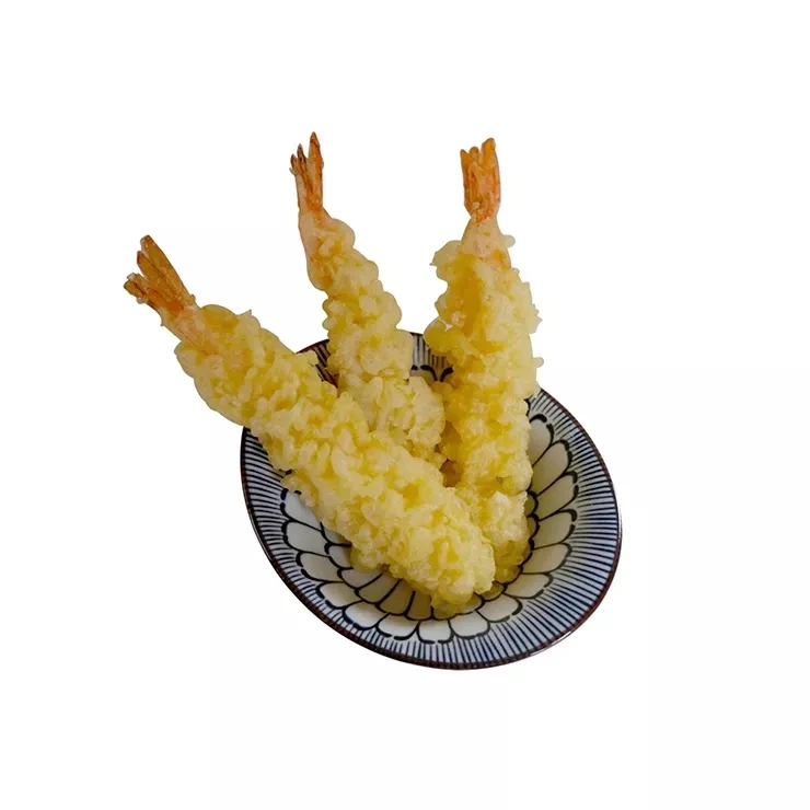 Хрустящие и вкусные глубоко жареные замороженные морепродукты tempura с креветками
