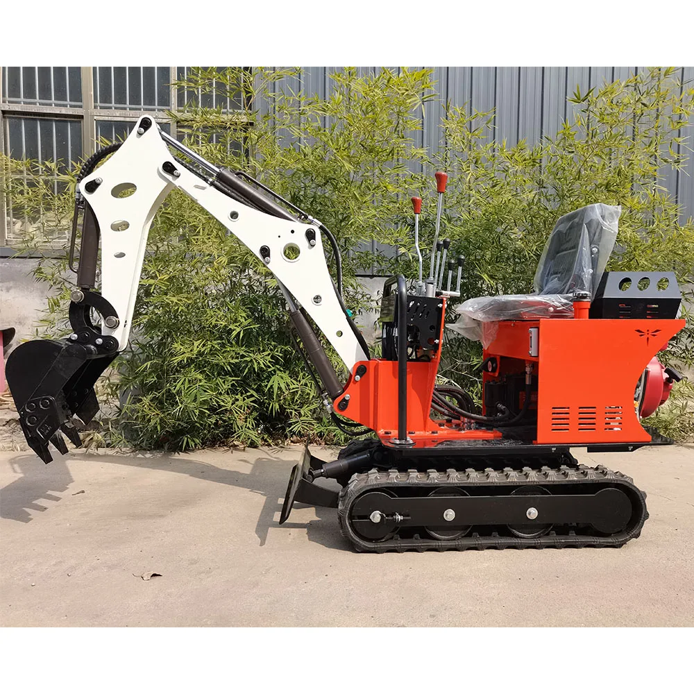 China Free Shipping Farm equipment small digger 0.8 ton digging machine mini engineering excavator