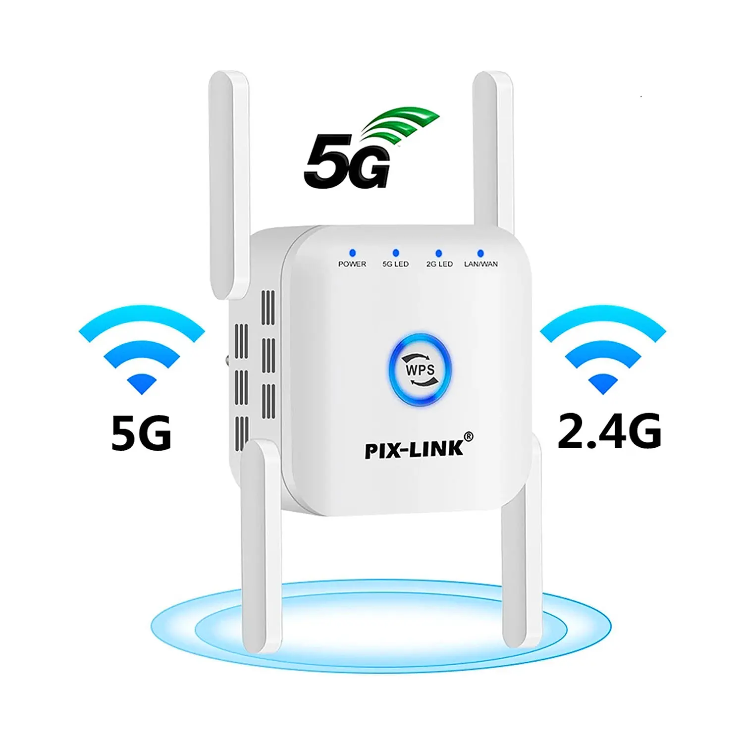 5G WiFi Repeater Wireless WiFi Amplifier Signal 5Ghz Wi Fi Long Range Extender Access Point 1200Mbps Booster Home Wi-Fi Internet