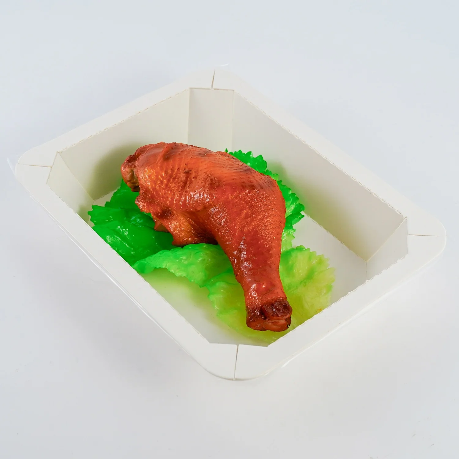 Barbecue Meat Snacks Dishes Food Preservation Packaging Kraft Paper Box Biodegradable Paper Food Trays