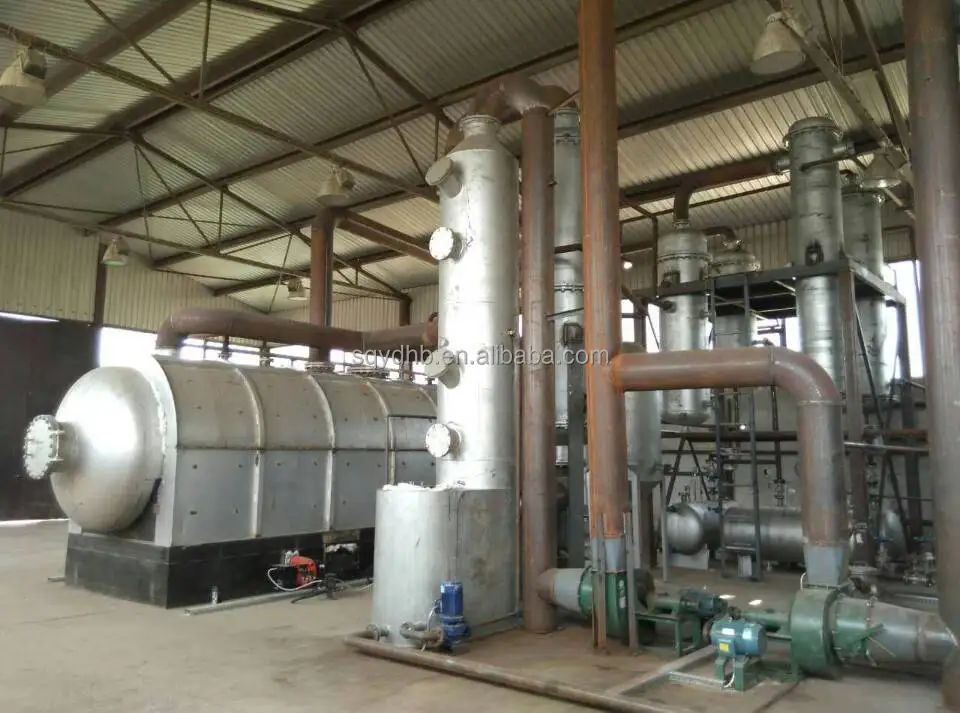 YUEDA Waste Engine Used Motor Oil Recycling Machines To Diesel Plant