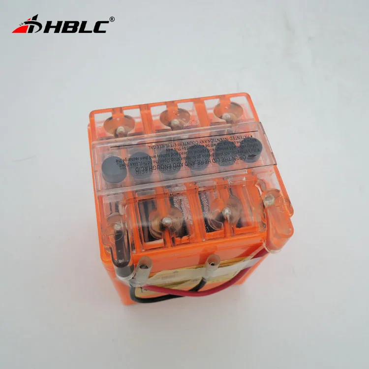 Аккумуляторная батарея для мотоцикла 12N2.5-BS, оранжевая, гелевая, не требующая технического обслуживания, перезаряжаемая