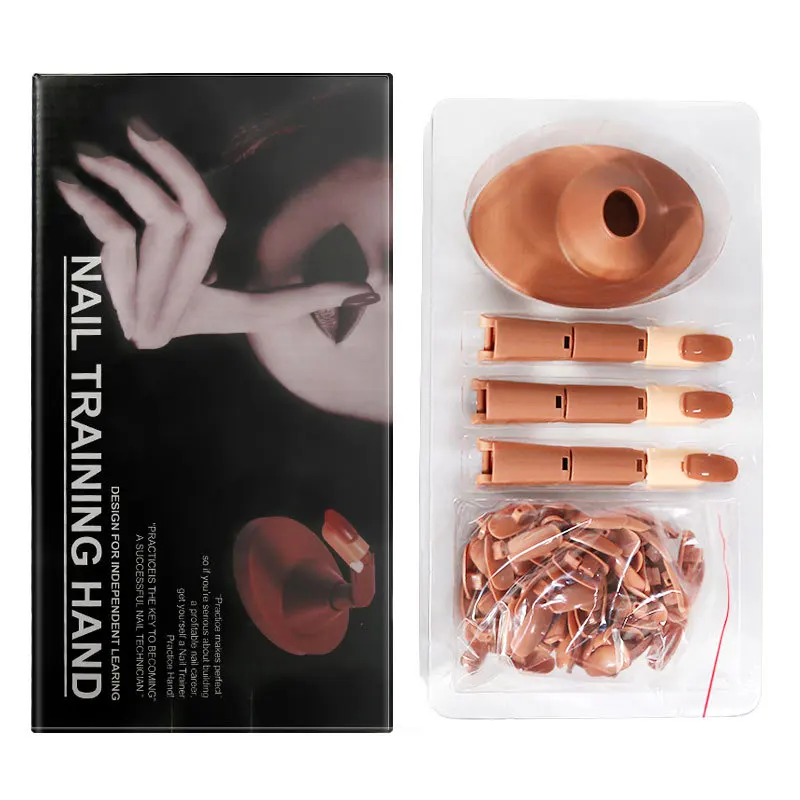 Professional Flexible Nail Tools Kits Nail Training Hand Mannequin Practice Hand For Acrylic Nails