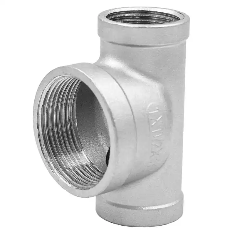 304 stainless steel large tee in the middle of the large two sides of the small tee reducing diameter of the inner wire direct