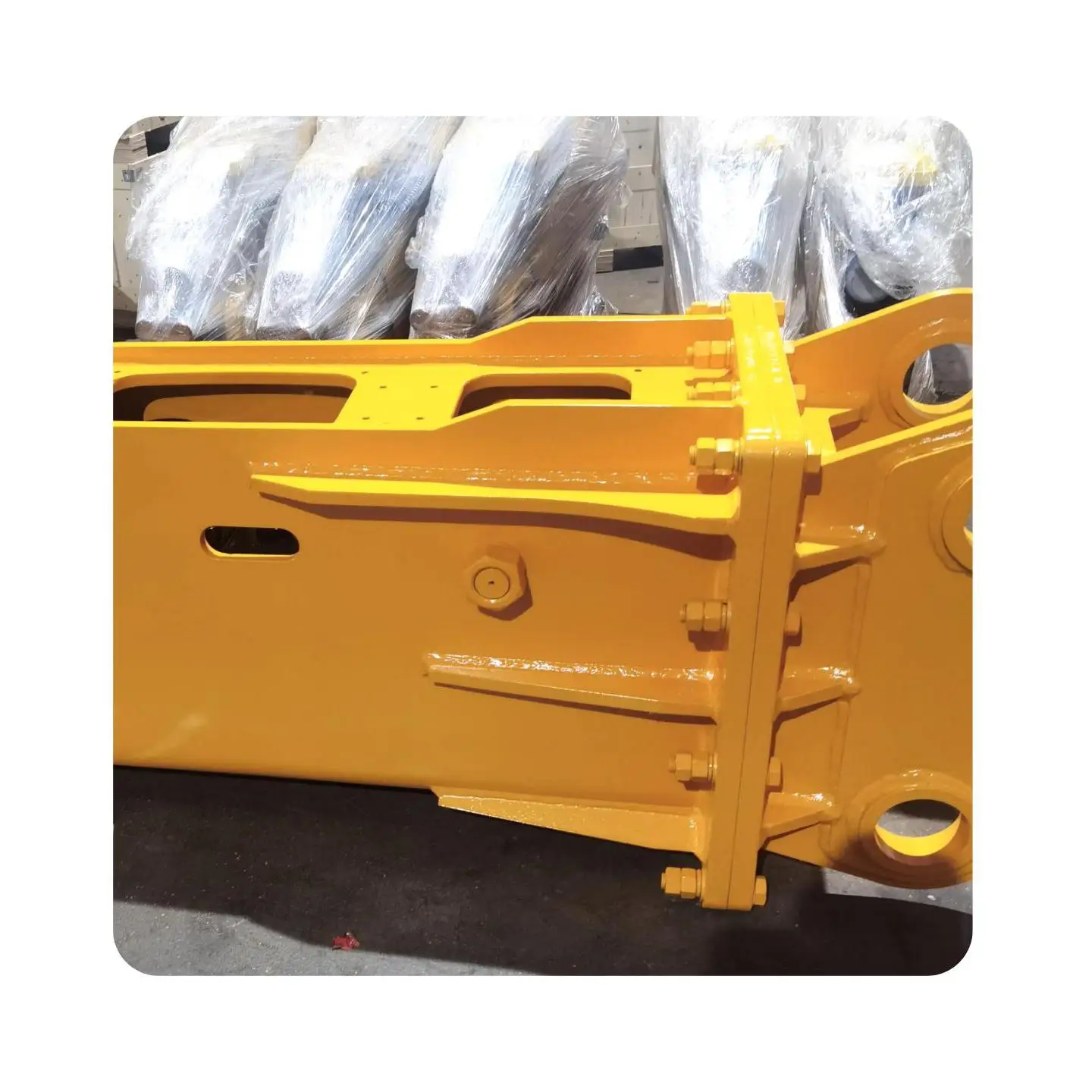 Large power KT155 sb100 vibratory hydraulic rock breaker hammer for backhoe skid steer loader to compact the earth