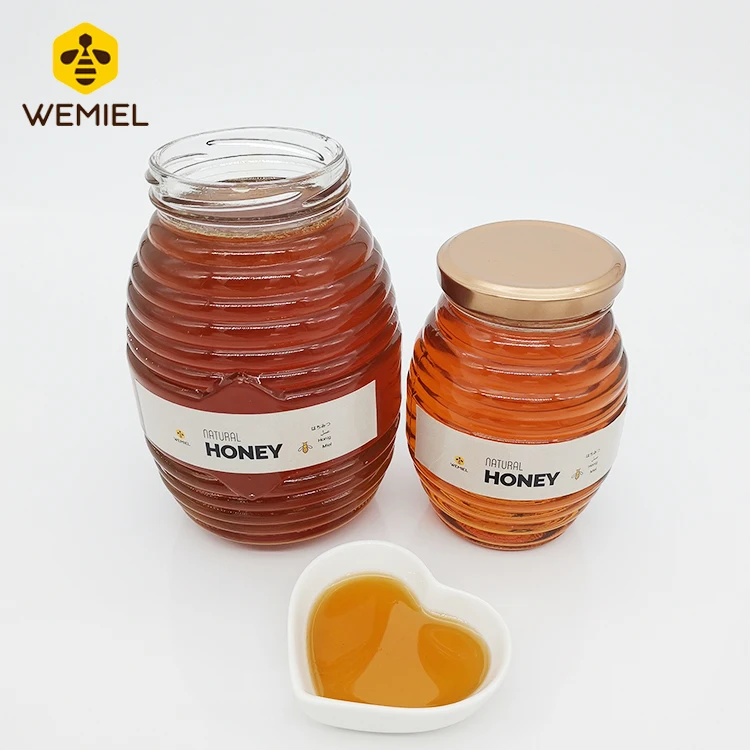 Popular Glass Jar Honey Fashion Packaging Natural Honey