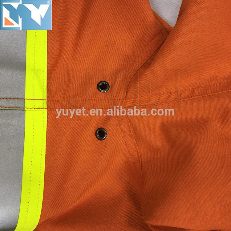 Nomex flame retardant safety reflective fireman suit