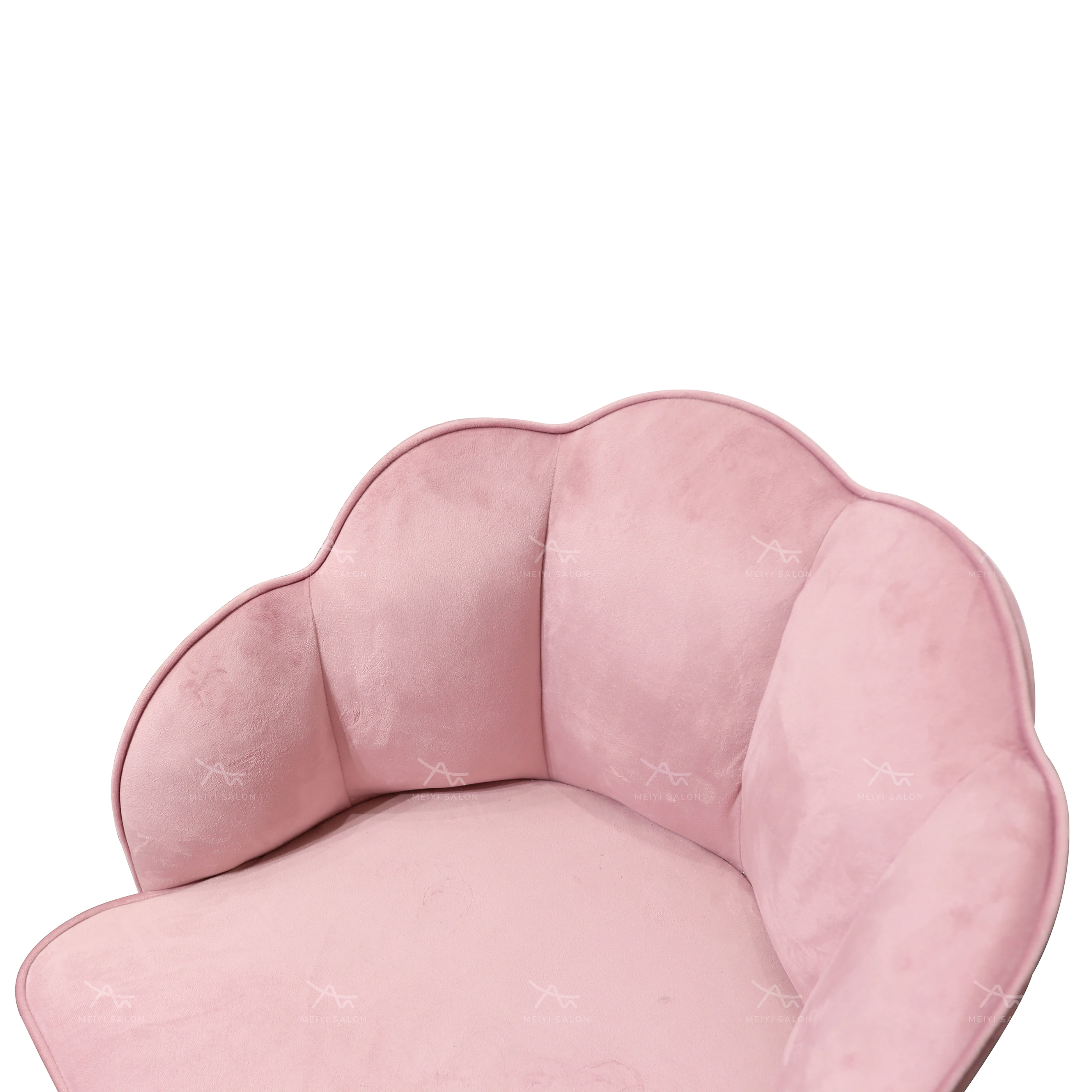 Pink Nordic Salon Chair Luxury Accent Chaise Lounge Modern Beauty Salon Styling Station Velvet Living Room Chair