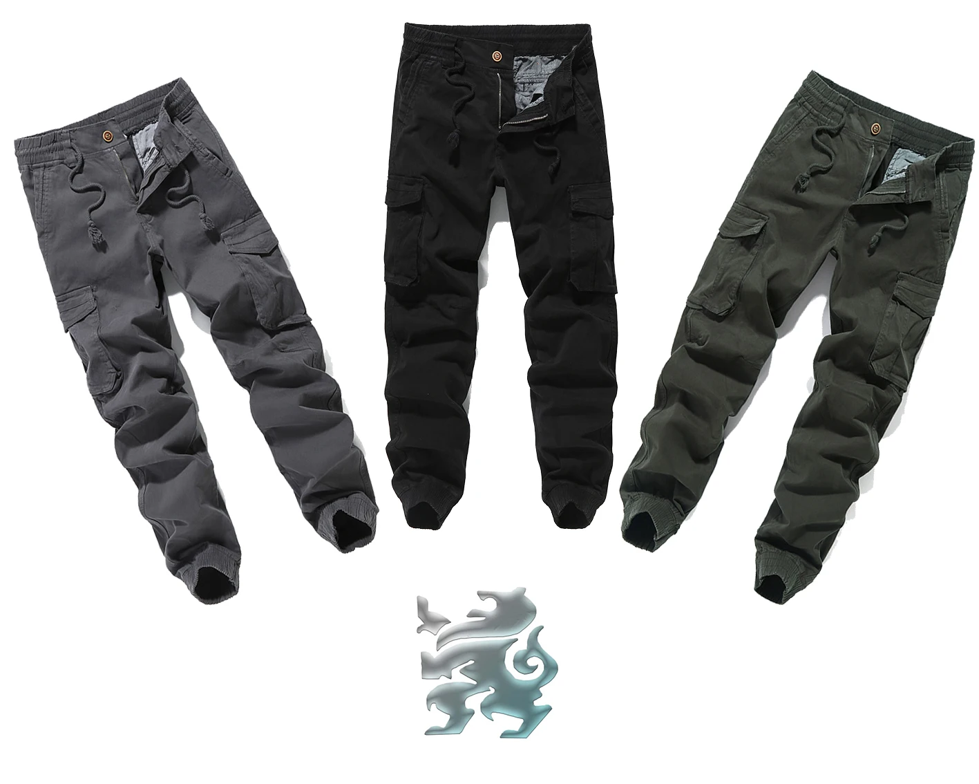 BAWANGCHENG new  design Breathable multi pocket garment dyeing  custom six pockets jogger pants mens  bermuda cargo pants