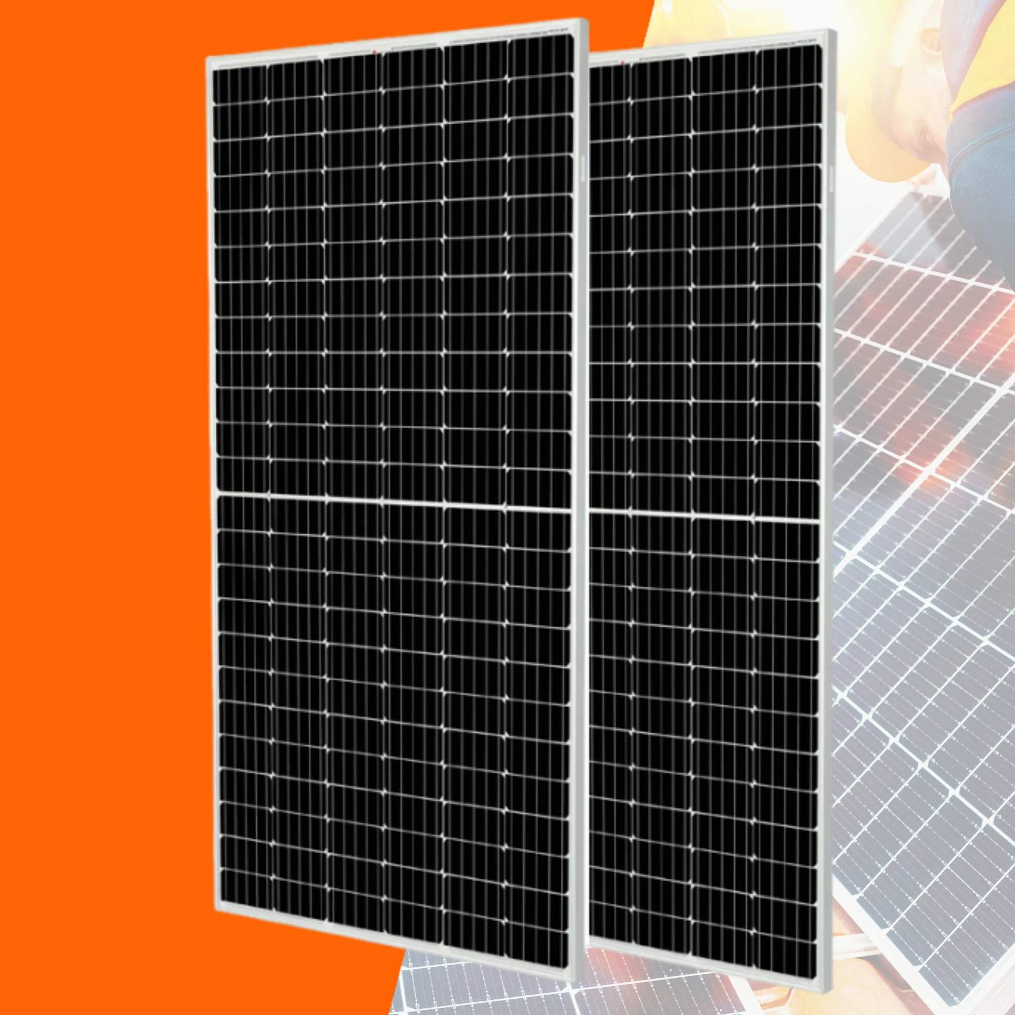 Оптовая продажа дешевые 500 550 600 Вт солнечные панели Topcon Моно Черный PV панель