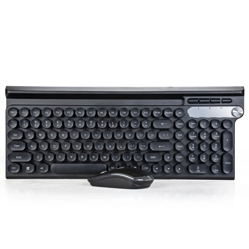 Office Wireless Rechargeable Keyboard and  Mouse 2.4G With Volume Button for PC, Laptop