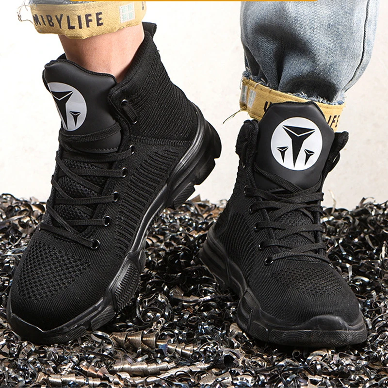 Winter Labor Industrial Lightweight Safety Boots Men Comfortable Steel toe Work Boots Trainers for Men