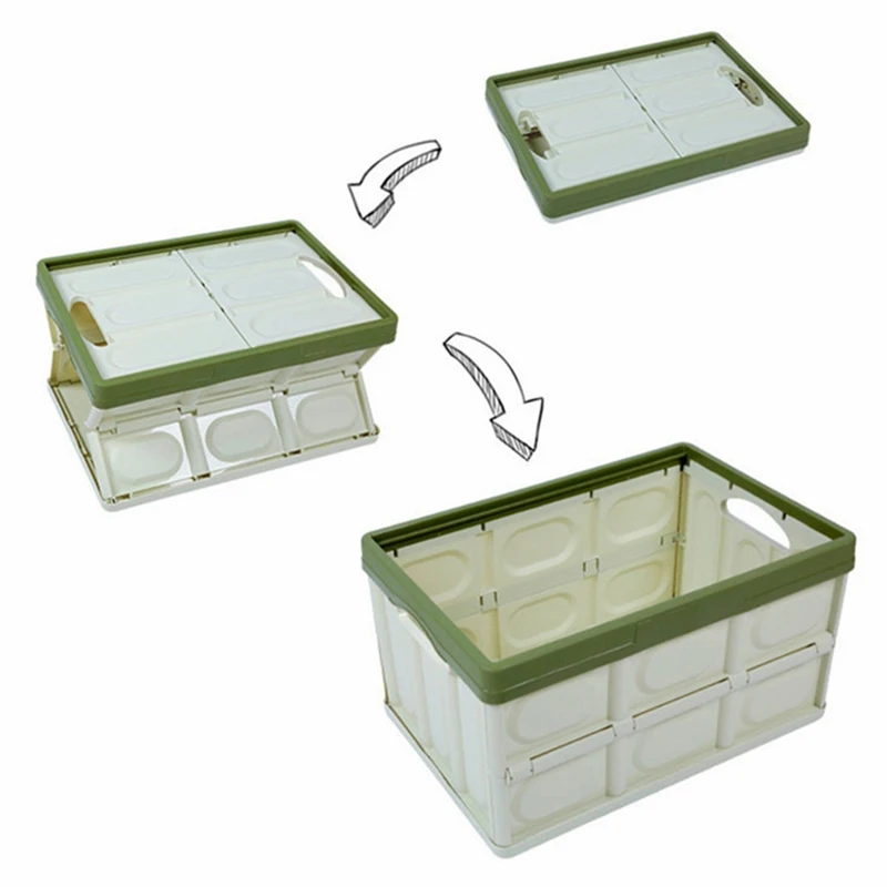 30L Eco-friendly Foldable Home Storage Box Multifunction Plastic Collapsible Car Trunk Organizer for Wholesale