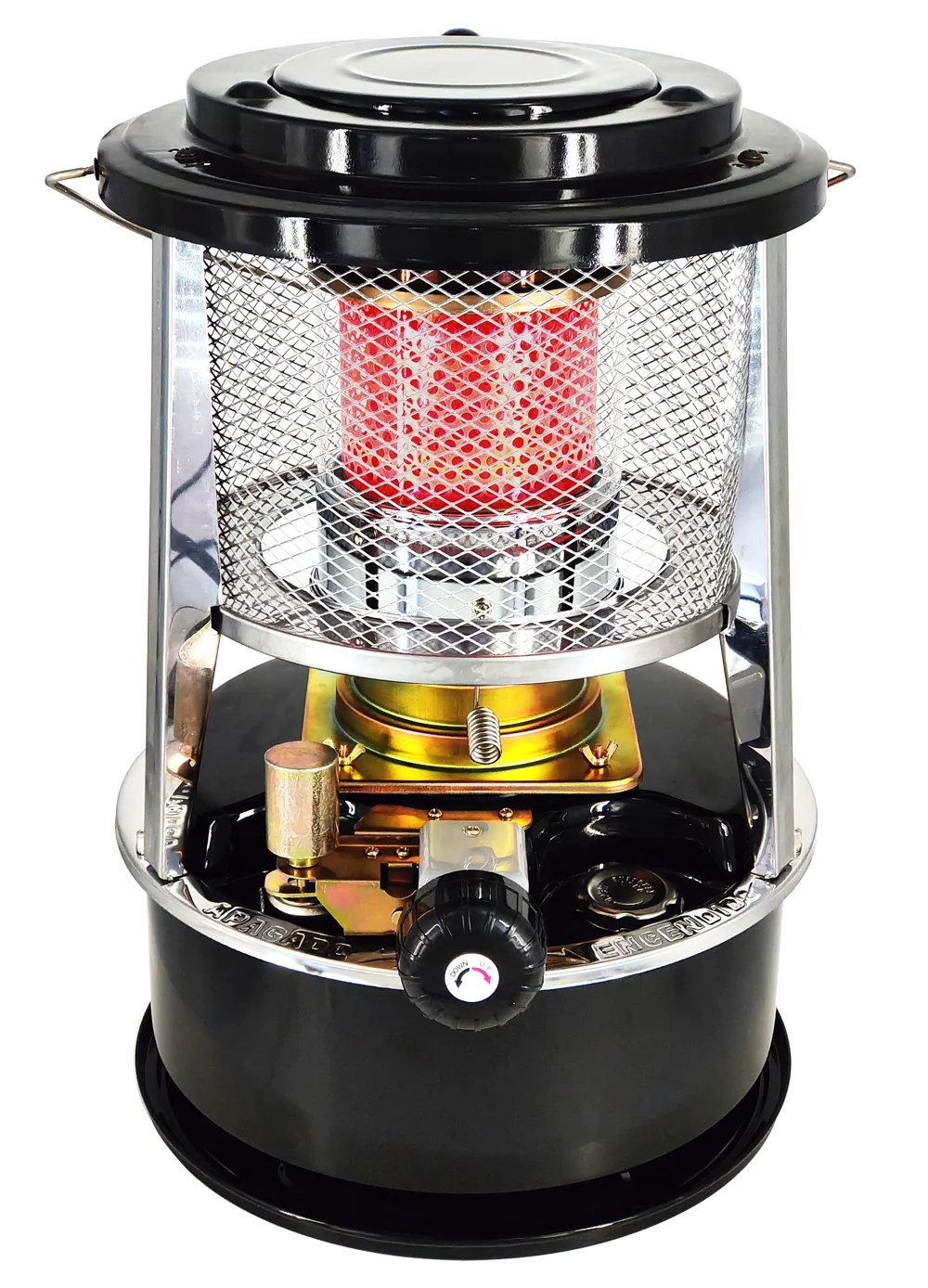 Kerosene heater with removable tank for indoor