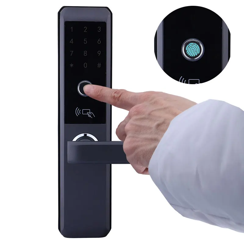 Tuya Home Smart Biometric Access Control Automatic Wifi Fingerprint Smart Door Lock I1W