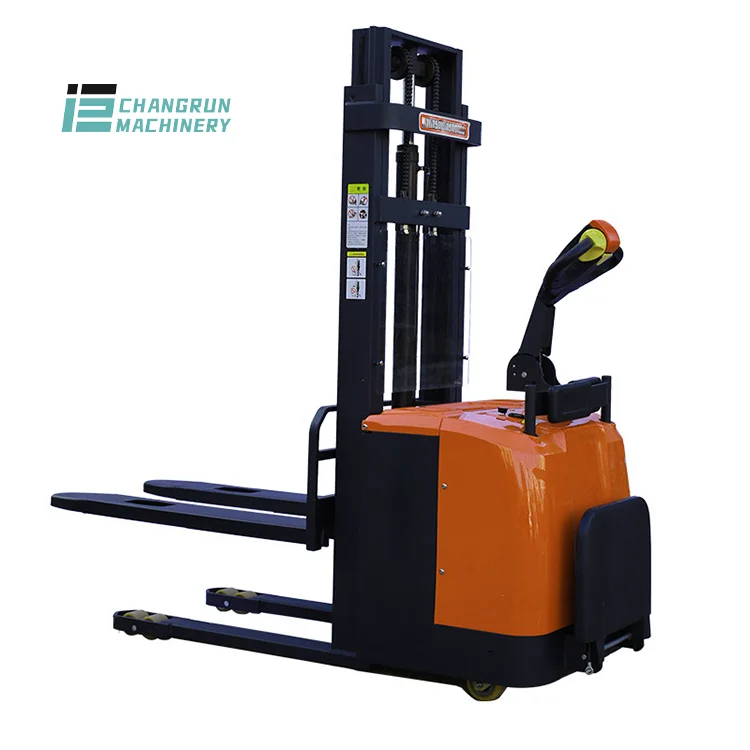 New hydraulic stack truck small fork lift pallet jack stacker 0.8 ton 2 ton electric forklift