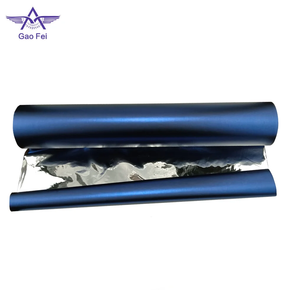 pet color red blue black gold silver aluminum metalized film with technology coating