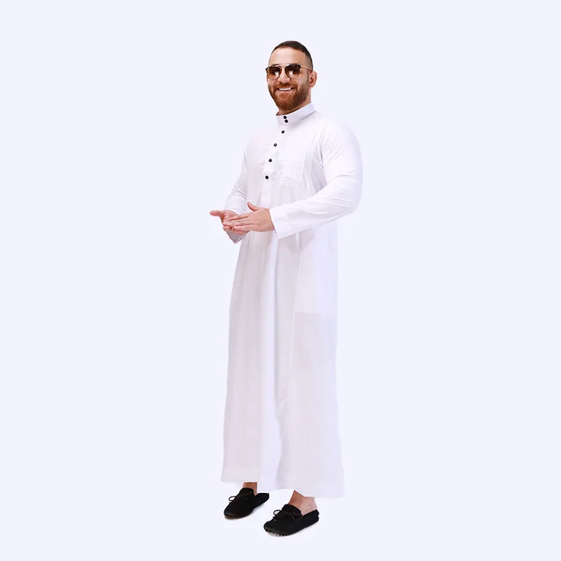 Custom Turkey Abaya Caftan Arab Dubai Kaftan Robe Long Length Islamic Lightweight Men Jubbah