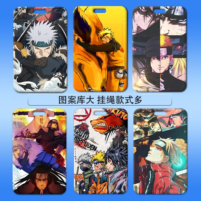 Factory Hot New Uchiha Itachi Personality name ID card badge holder Anime Access Bus Bank Cardholder with logo for Students