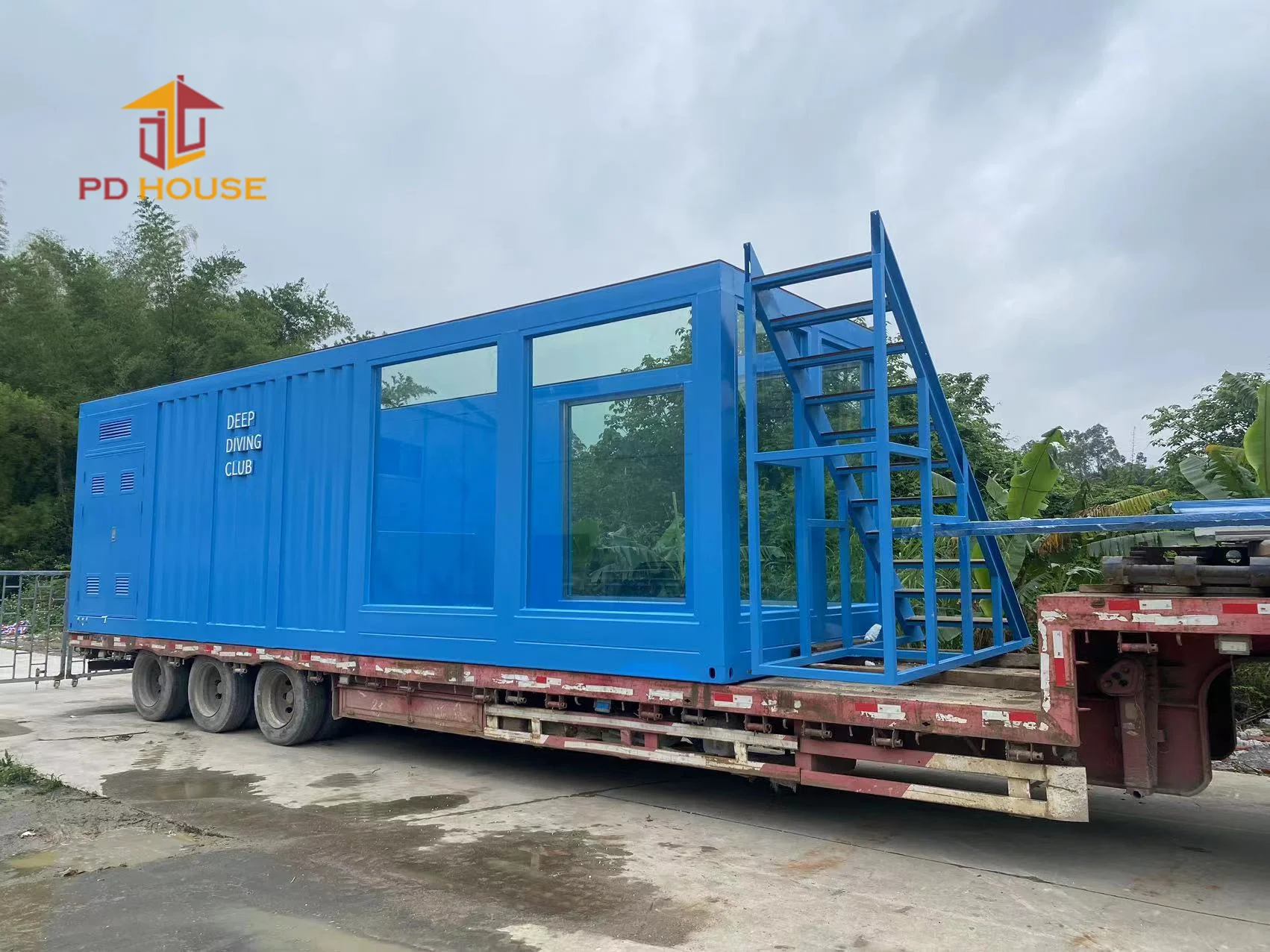 High quality custom size portable mobile outdoor ground visible glass sea shipping container pool 20 ft 40 ft swim spa