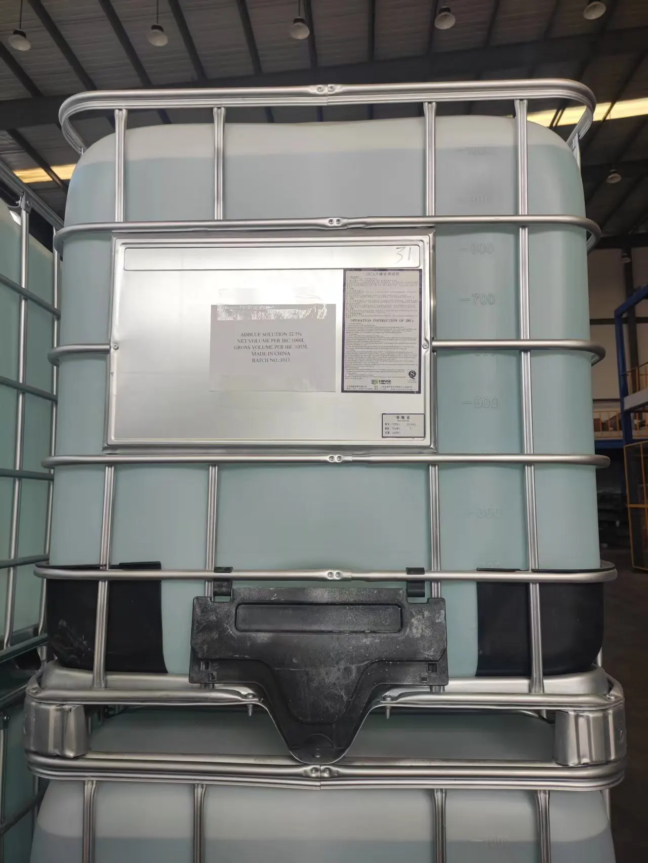 AdBlue Solution IBC Tank 1000L Liquid Urea for SCR Systems adblu