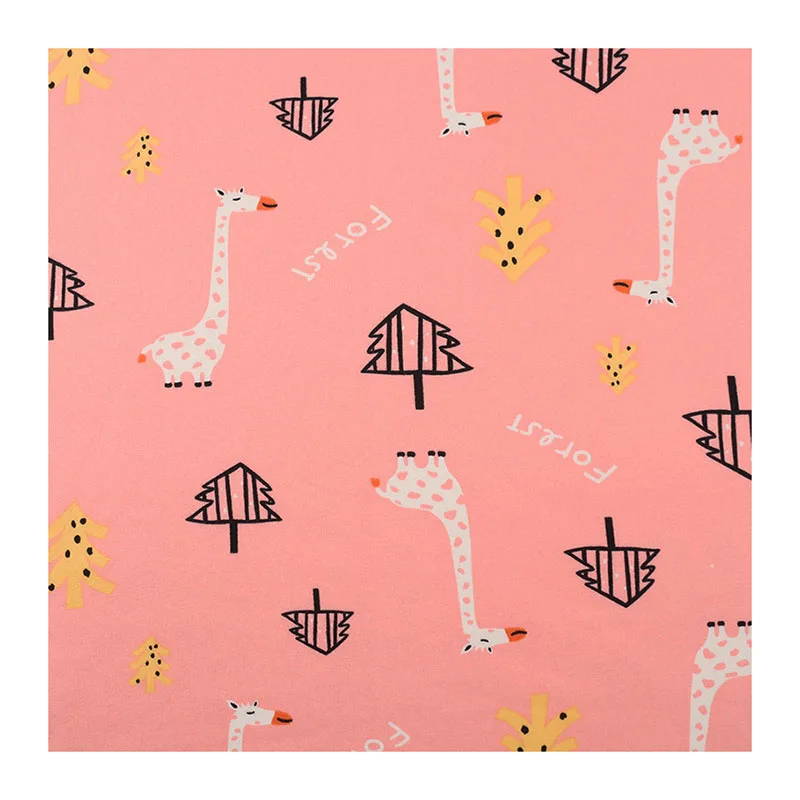 Polyester Spandex Dty Brush Print Milk Silk 4 Way Stretch DTY  Tie Dye Print Fabric for Clothes