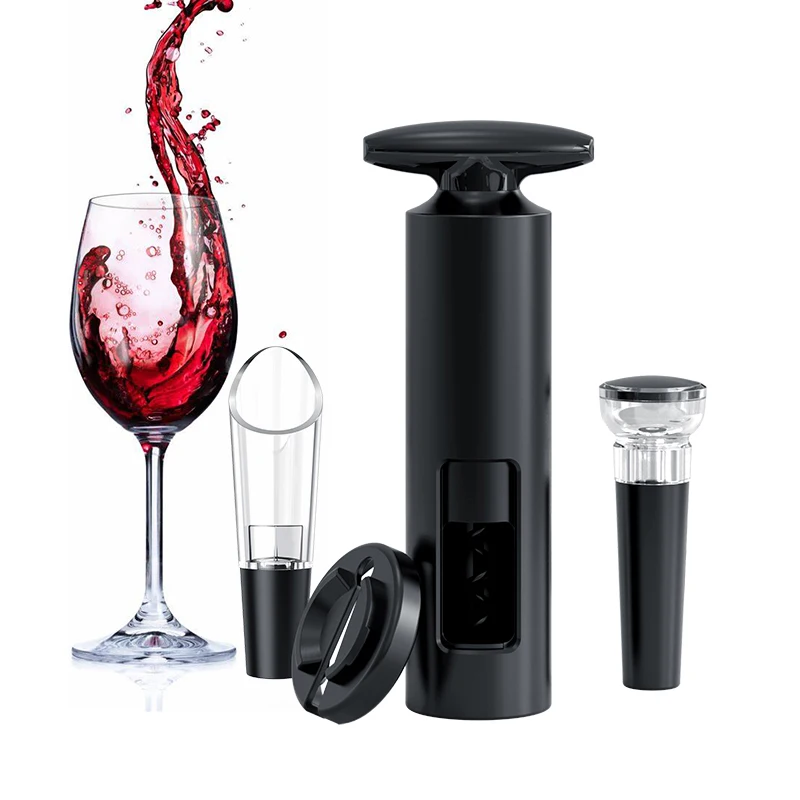 Professional small wine bottle opener manual plastic corkscrew wine opener with foil cutter