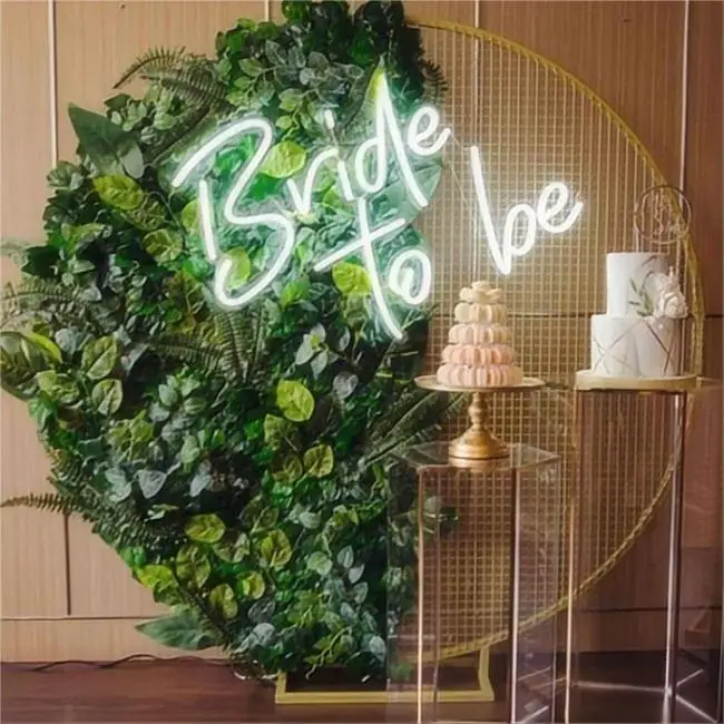 Art design wedding background wall decoration photo souvenir Built-in battery waterproof light strip  neon light bride to be