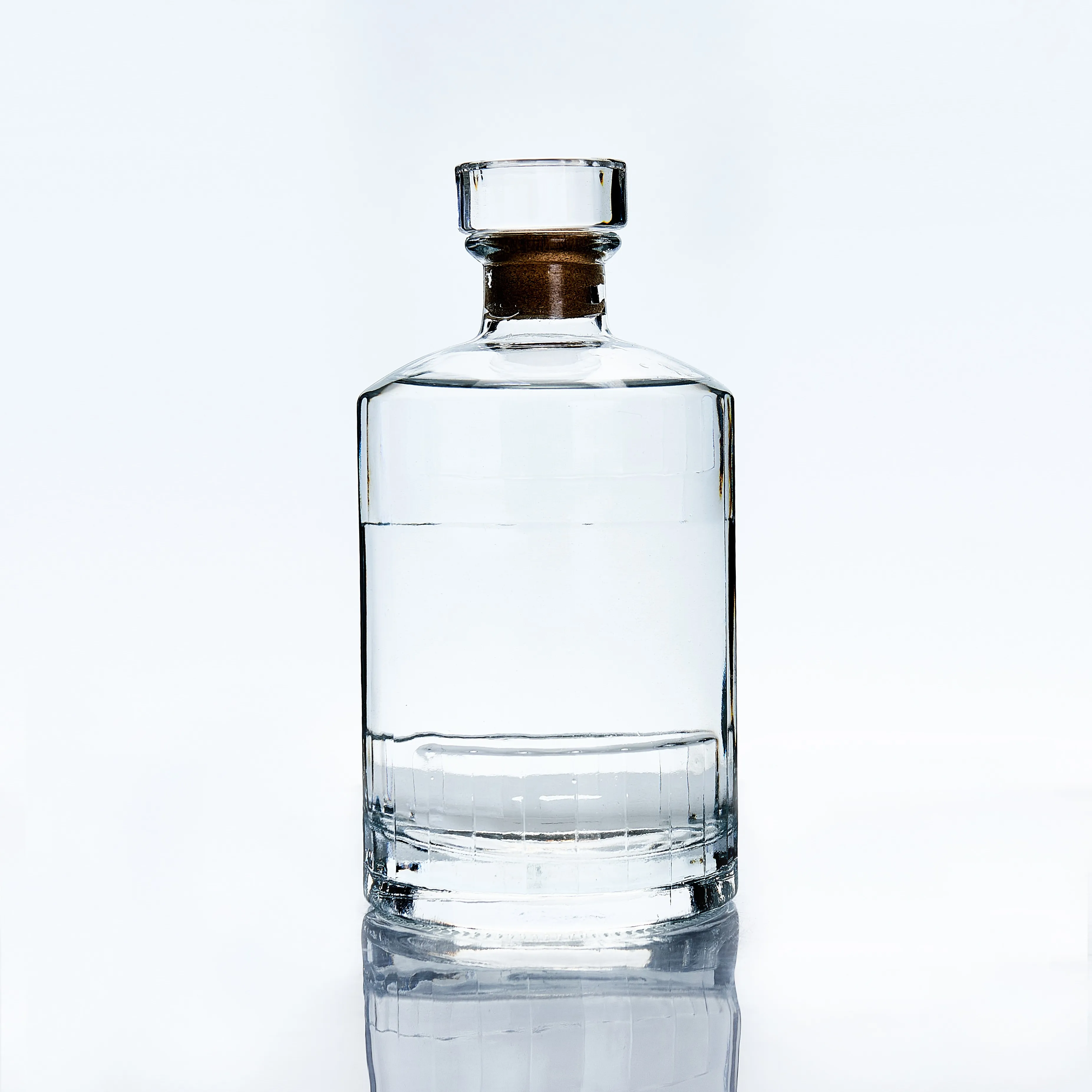 750ml Simple Fashion Transparent Whiskey Glass Bottle Fruit Wine Drink Bottle