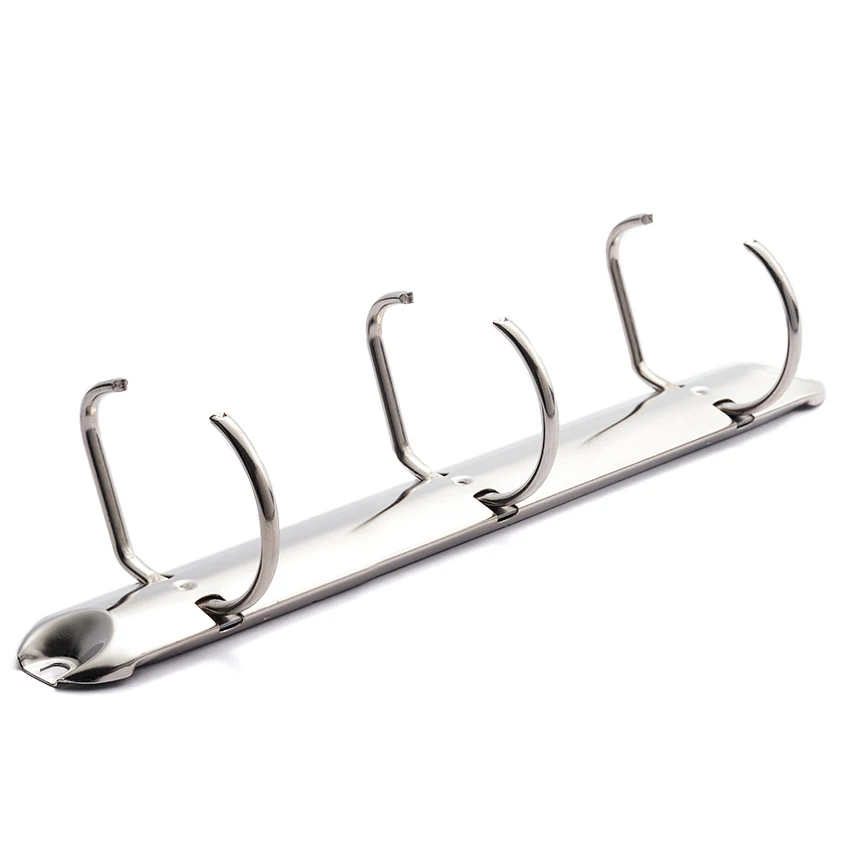 High Quality 3-Hole Ring Binder Clip Hardware A4 Document Paper Punched Stationery Clips
