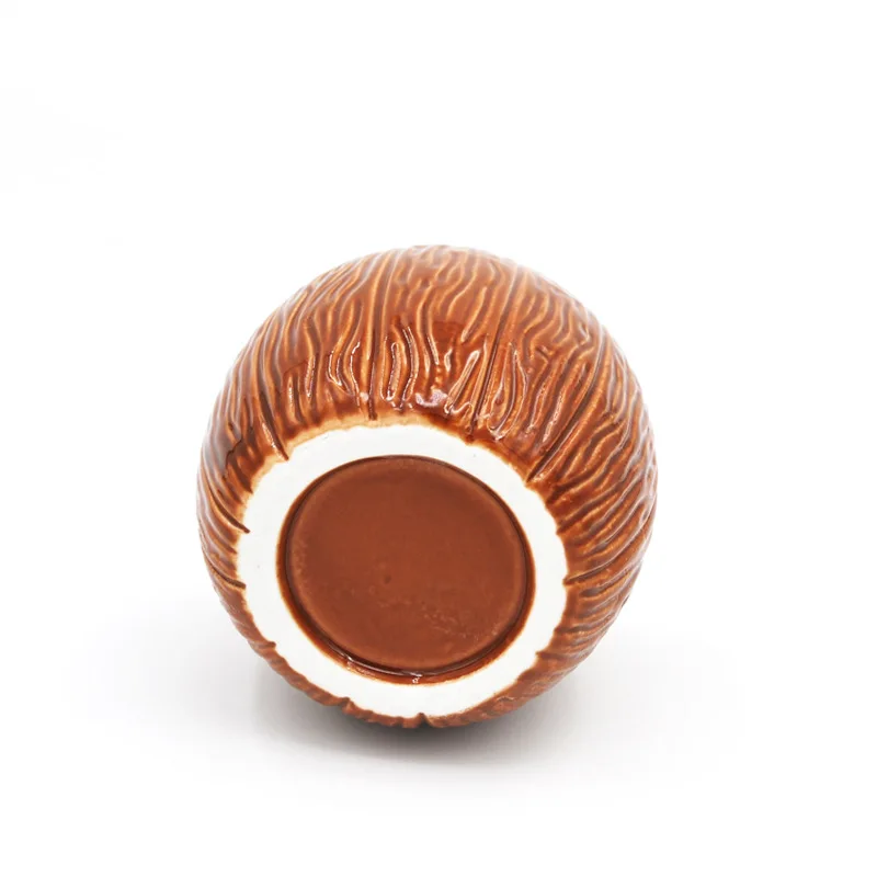 Ceramic Coconut cups Tiki mug bar wine glass wineware Totem coffee mugs wholesales