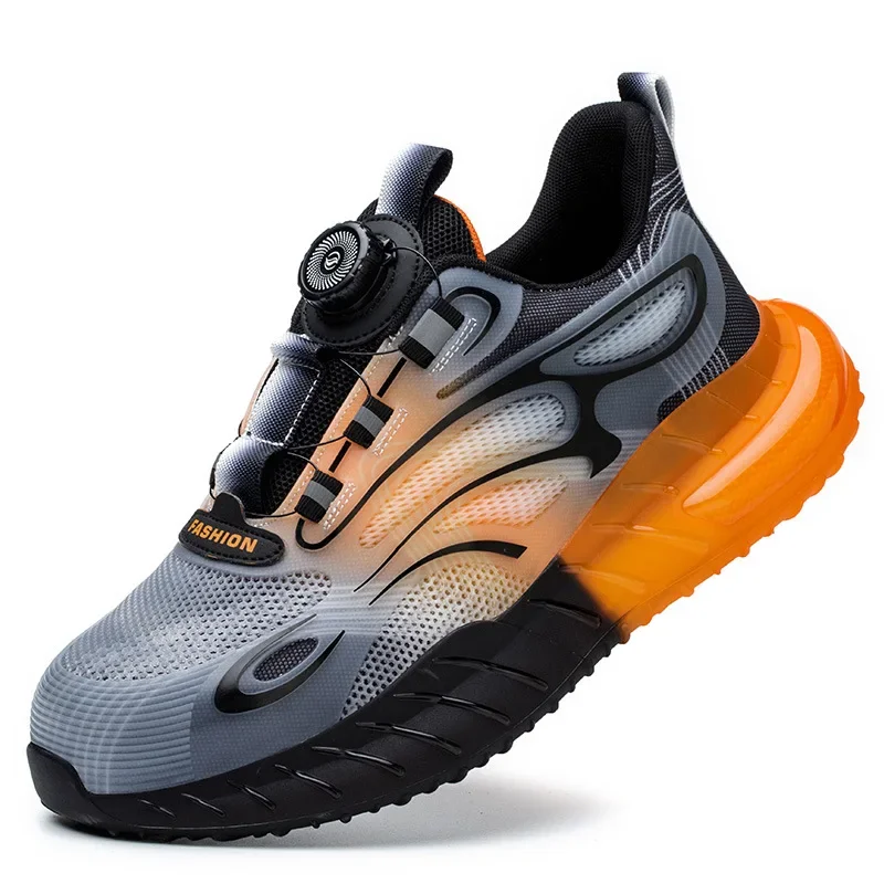 Indestructible Shoes 1218 Puncture-Proof Anti-smashing Worker Sneakers Breathable Womens Steel Toe Cap Work Safety